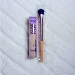 Tarte Shape Tape Creamy Concealer 16N & rose gold spiral concealer brush, NEW